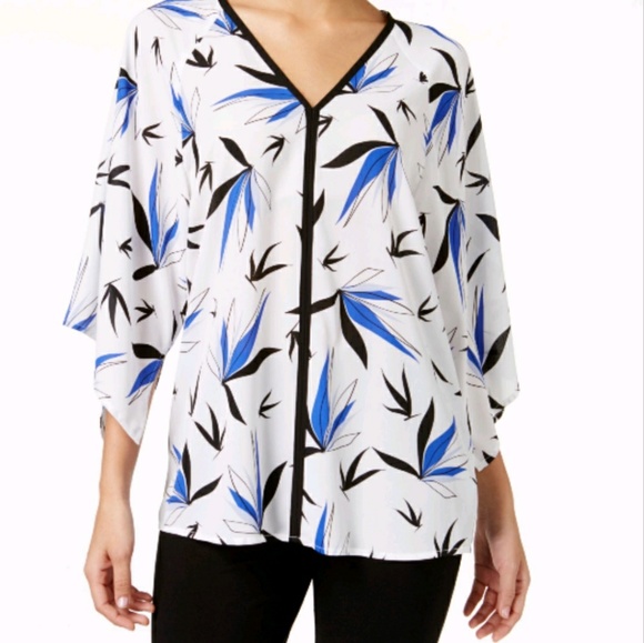 πALFANIπ printed kimono sleve top NWT Size 2 - Picture 2 of 3